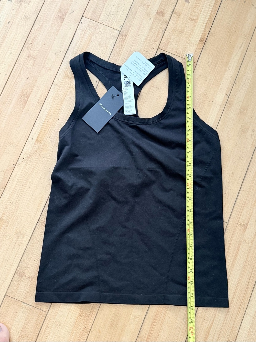 NWT Fabletics Black Motion365 Racerback Active Workout Tank Top Medium